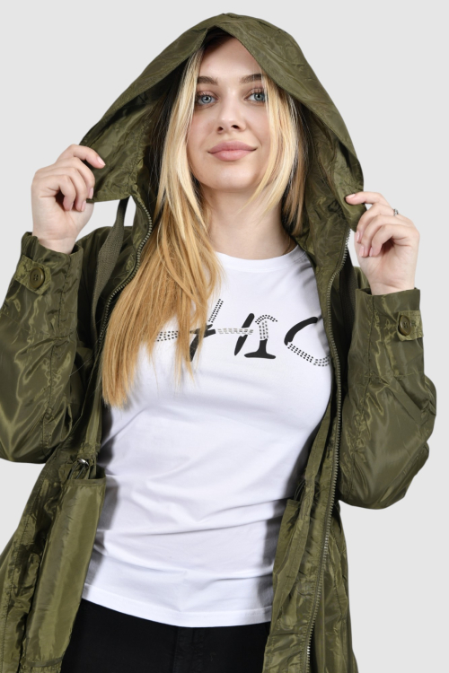 Ženska zelena duga jakna Noa