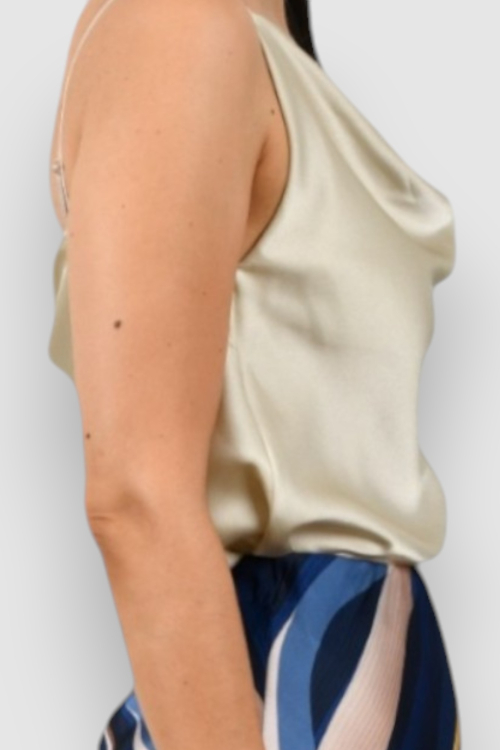 Ženski bež elegantni top Scarlet