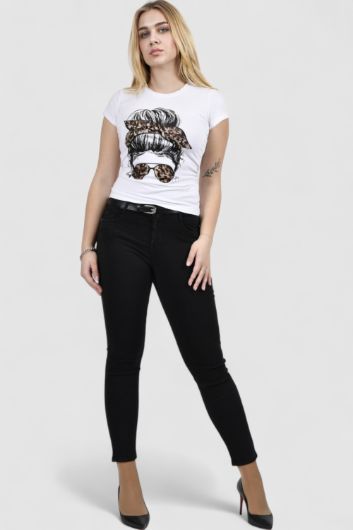 Ženska bijela majica kratki rukav Jessamine