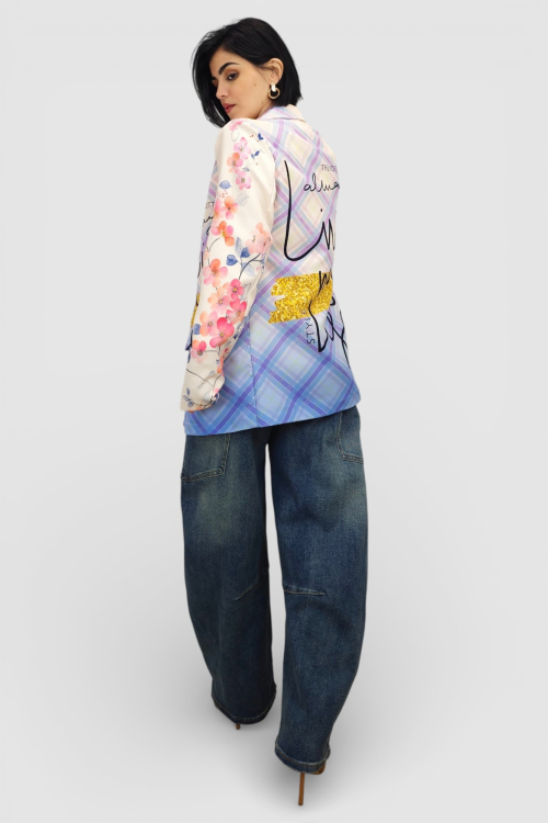 Moderni sako sa printom Ines