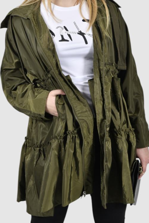 Ženska zelena duga jakna Noa