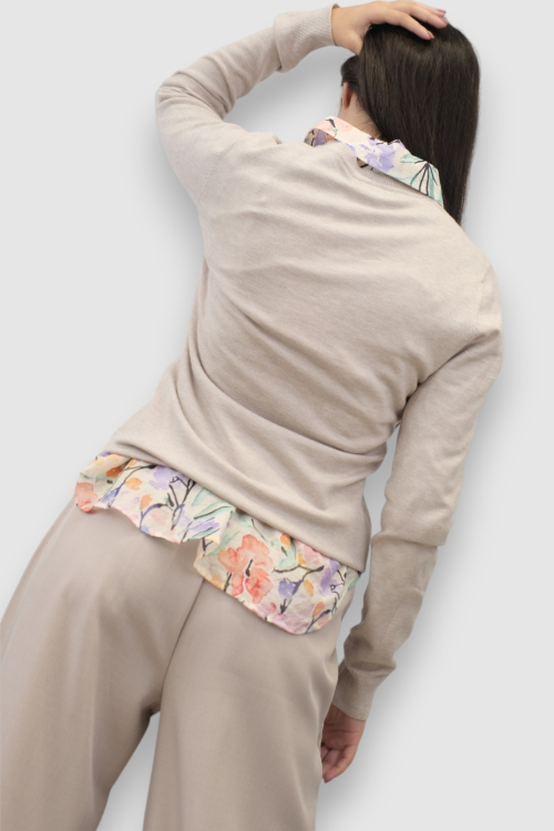 Ženski bež lagani džemper Clarissa