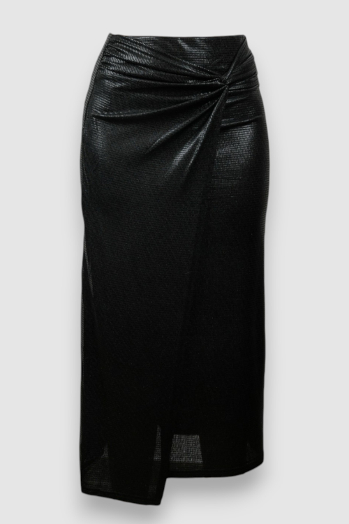 Ženska crna midi suknja Lucille