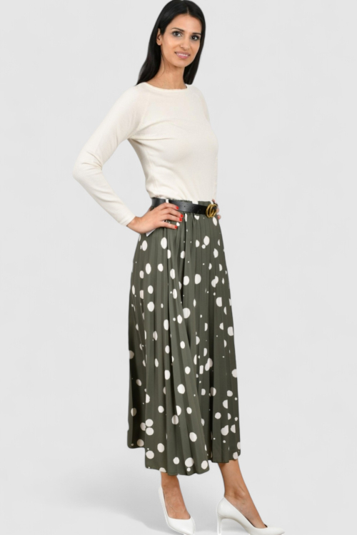 Ženska zelena plisirana suknja Ivy Army