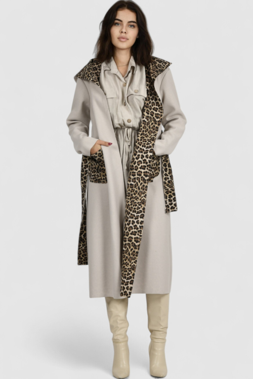 Ženski dugi kaput Paris Beige