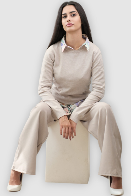 Ženski bež lagani džemper Clarissa