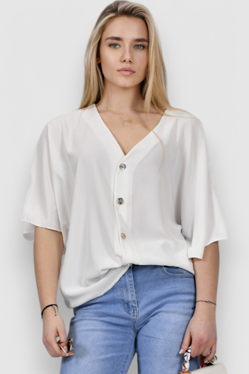 Ženska bijela elegantna košulja Ivelisse