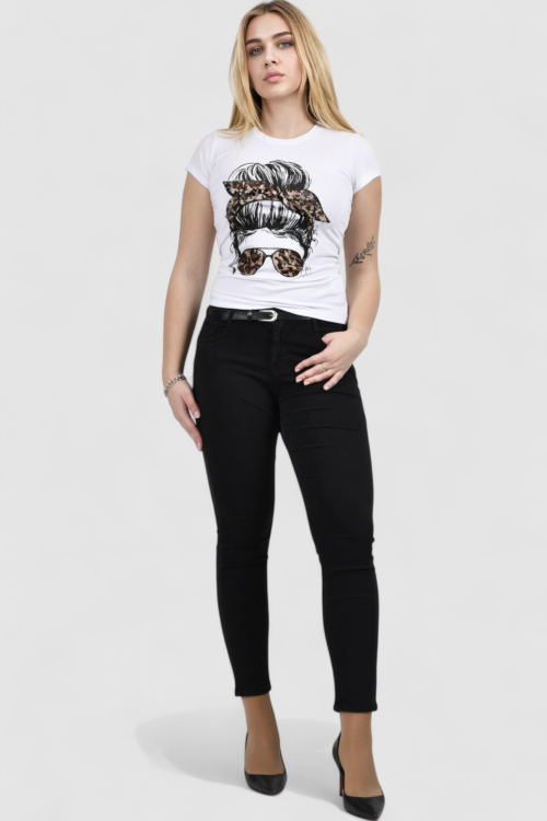 Ženska bijela majica kratki rukav Jessamine