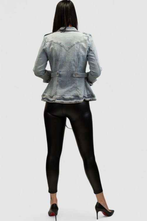 Ženska crna majica kratki rukav Delina