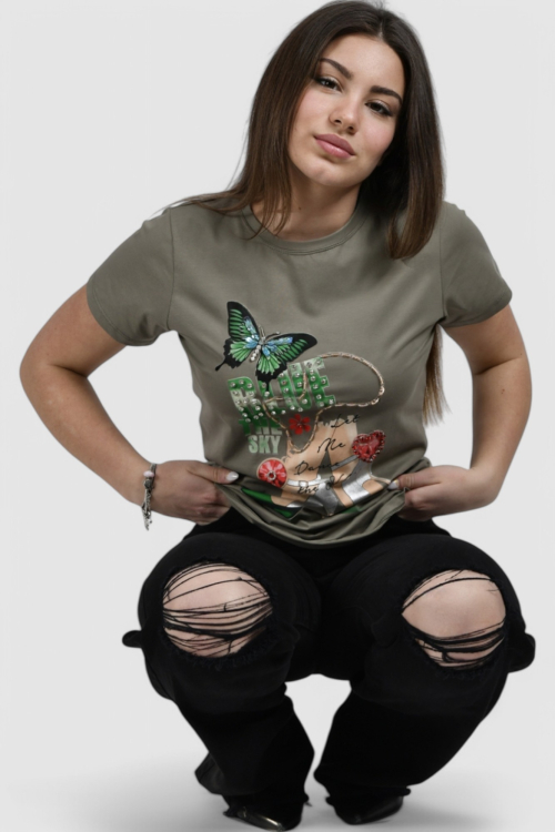 Ženske crne traperice Estelle