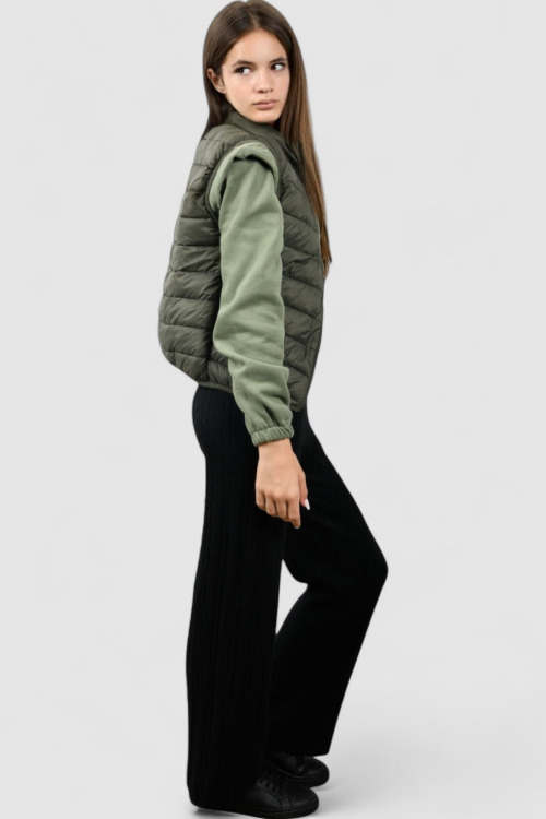 Ženski zeleni kratki prsluk Felicity