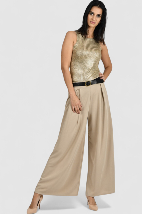 Ženske bež modne hlače Issa