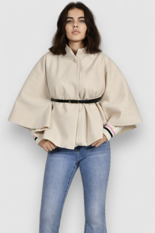 Ženski bež poncho Francesca