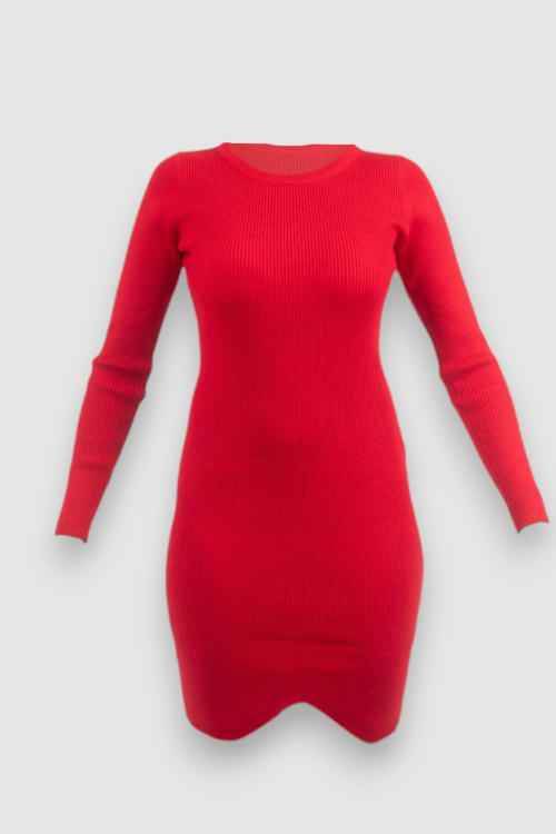 Ženska crvena svakodnevna haljina India