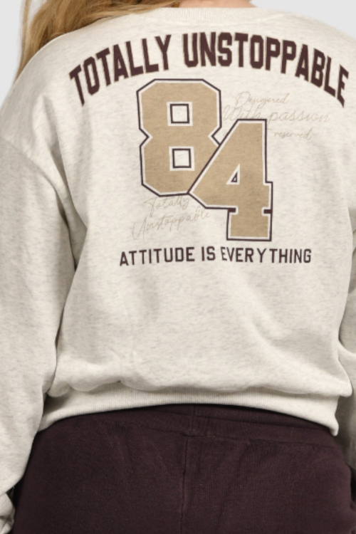 Ženska siva hoodica bez kapuljače Amaya