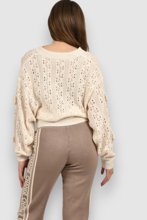 Ženski bijeli lagani džemper Iris