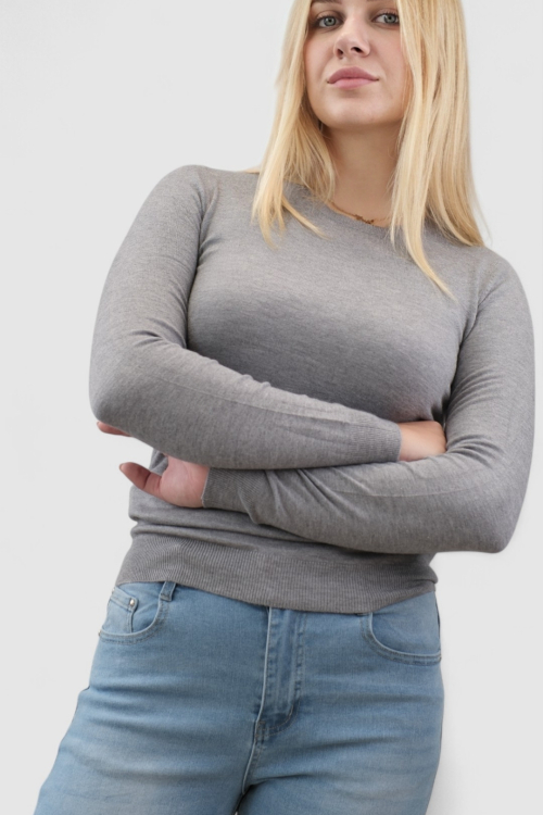 Ženski sivi  lagani džemper Clarissa