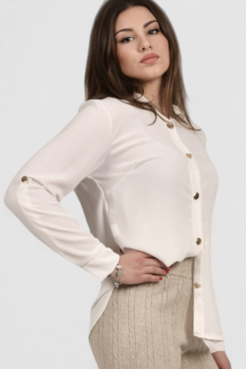Ženska bijela elegantna košulja Blakely