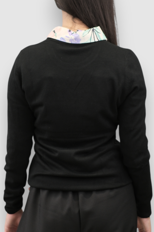 Ženski crni lagani džemper Clarissa