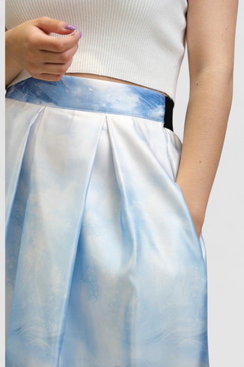 Ženska plava midi suknja Harper