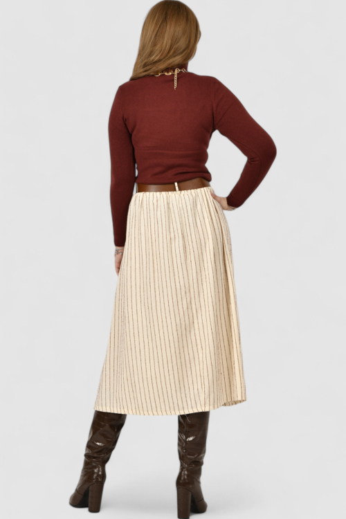 Ženski smeđi lagani džemper Zoey