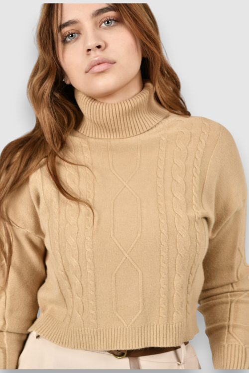 Ženski smeđi lagani džemper Violet