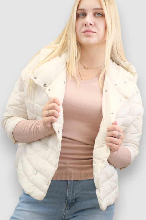 Ženska bež kratka jakna Gale