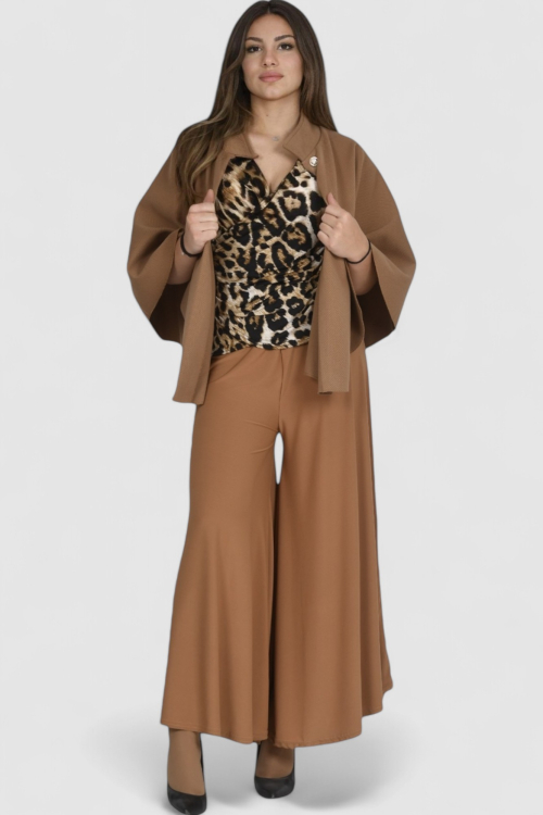 Ženska elegantna bluza leopard uzorak Anneliese