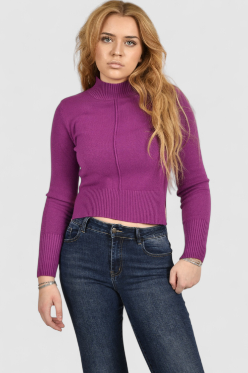 Ženski ljubičasti lagani džemper Madeline