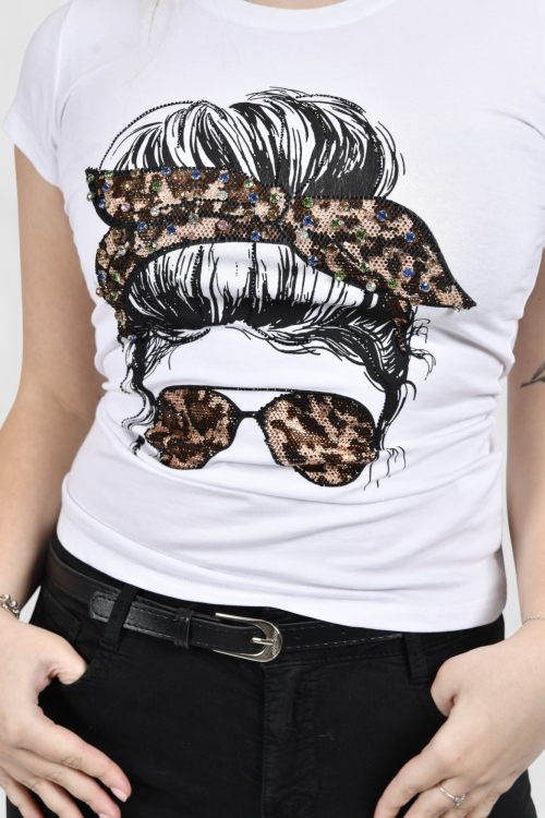 Ženska bijela majica kratki rukav Jessamine