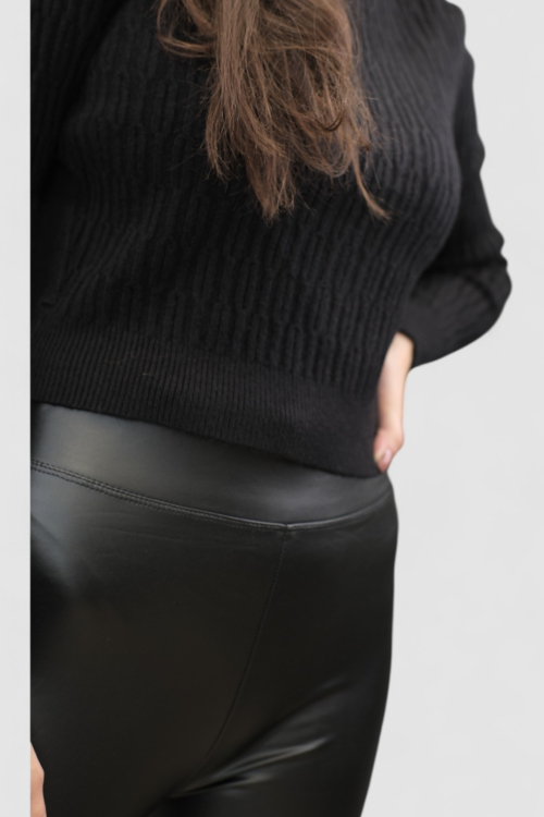 Ženski crni lagani džemper Stella