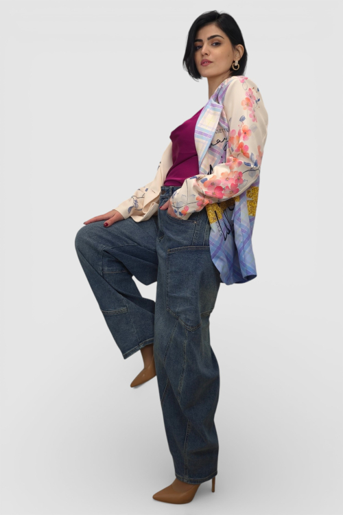 Moderni sako sa printom Ines