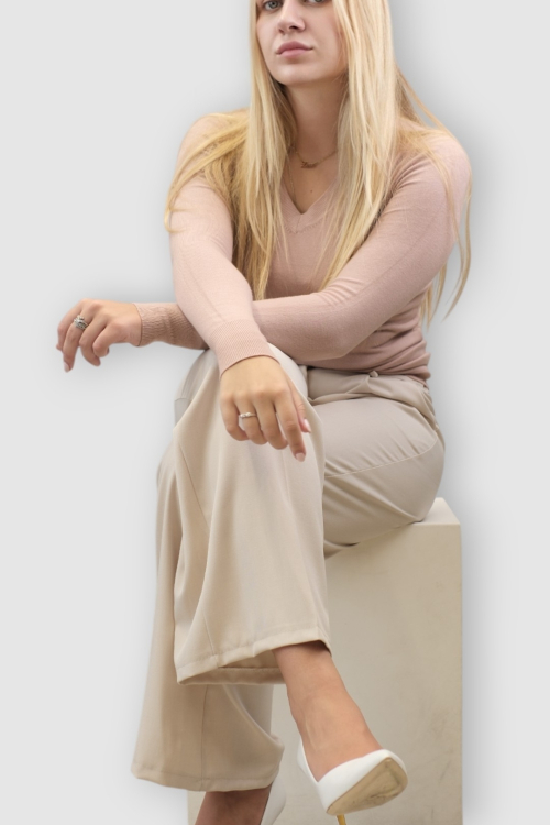 Ženski lagani roza džemper Cassandra