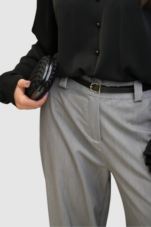 Ženska crna elegantna košulja Lainey