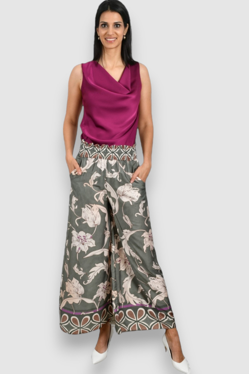 Ženska ljubičasta elegantna bluza Josette