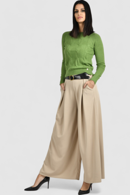 Ženski zeleni lagani džemper Damaris