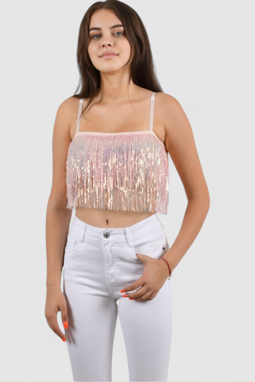 Ženski rozi party top Eve