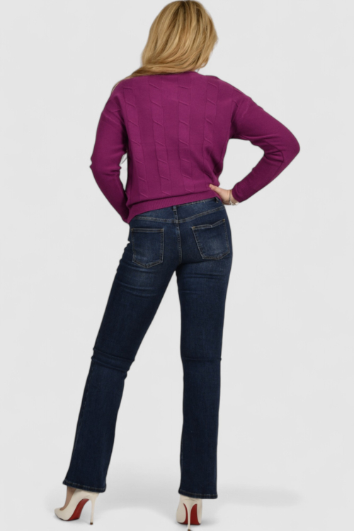 Ženski ljubičasti lagani džemper Erica