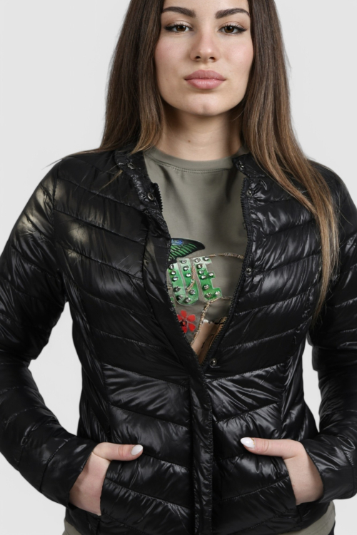 Ženska crna kratka jakna Clarita