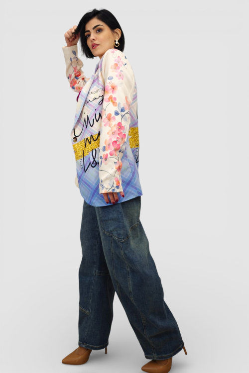 Moderni sako sa printom Ines