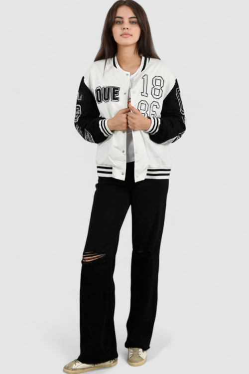 Ženska bijela kratka jakna Aspen