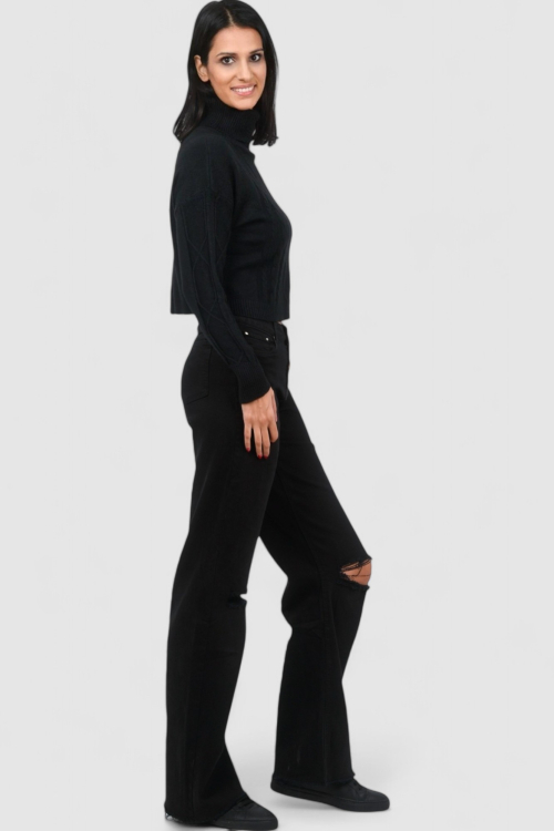 Ženski crni lagani džemper Violet