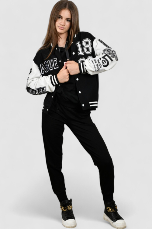 Ženska crna kratka jakna Aspen