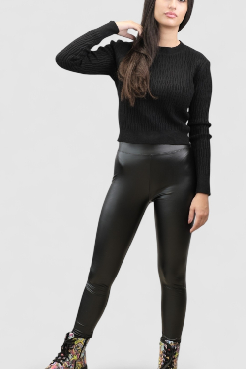 Ženski crni lagani džemper Stella