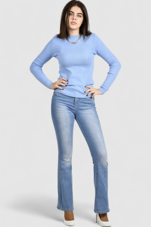 Ženski plavi lagani džemper Amelie