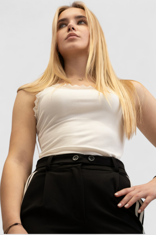 Ženska bijela majica bez rukava Danielle