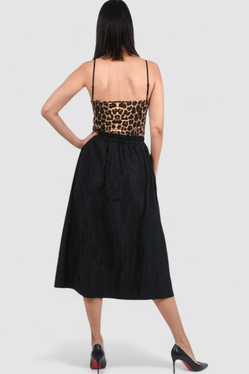 Ženska crna midi suknja Mireille