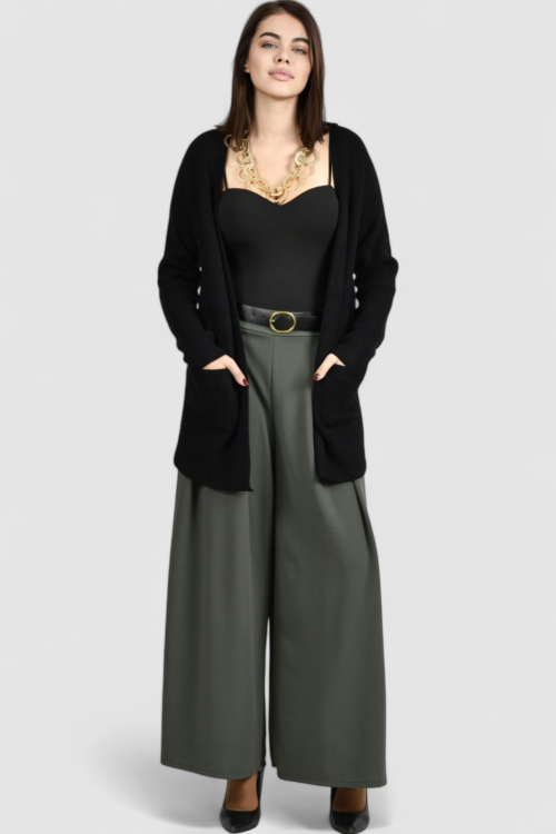 Ženski crni kratki kardigan Jossie