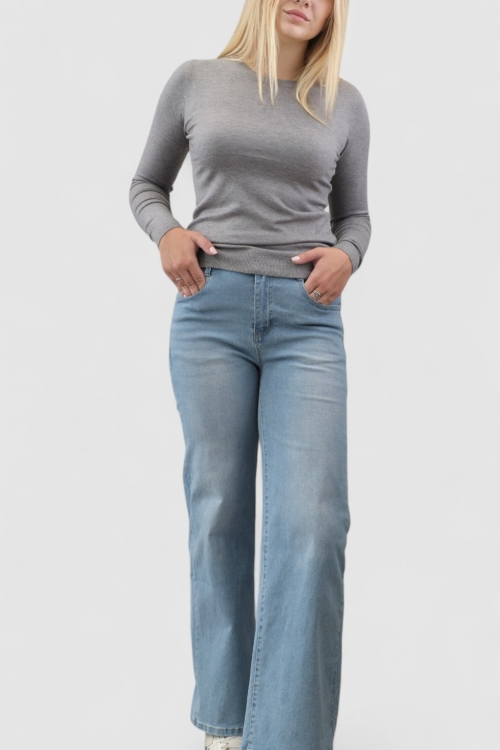 Ženski sivi  lagani džemper Clarissa