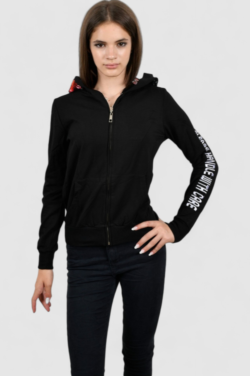 Ženski crni gornji dio trenirke Dusk